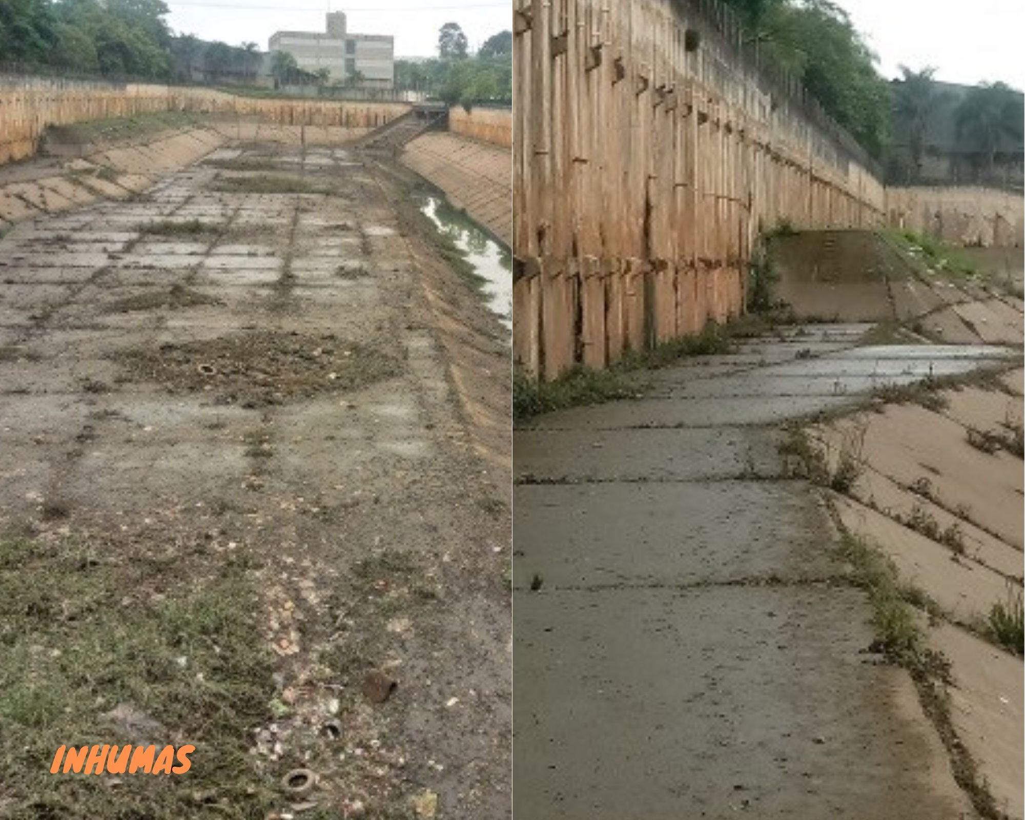 Piscinão Inhumas - localizado entre a Rua Central de Santa Helena e a Avenida Rio das Pedras, beneficia 40 mil pessoas, tem capacidade de reserva de 100 mil metros cúbicos. A equipe de limpeza trabalha na preparação desse reservatório o período das enchentes.